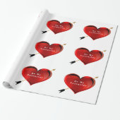 ビーマイバレンタインラッピング紙 ラッピングペーパー (アンロールド)