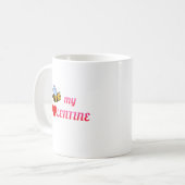 ビーマイバレンタインレッド コーヒーマグカップ (正面左)