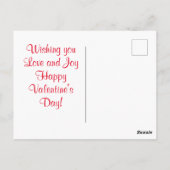 ビーマイバレンタインヴィンテージレースハート ポストカード (裏面)