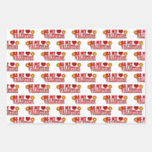 ビーマイバレンタインヴィンテージGroovy文字 ラッピングペーパーシート (正面3)