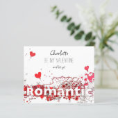 ビーマイバレンタイン引用文かわいいハート パーソナライズされた (スタンド正面)