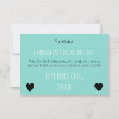 ビーマイブリーズメイドメイド・オブ・オーナー（花嫁付き添い人）ブライダルティアラパーティー 招待状 (裏面)