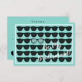 ビーマイブリーズメイドメイド・オブ・オーナー（花嫁付き添い人）ブライダルティアラパーティー 招待状 (正面/裏面)