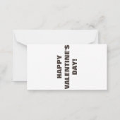 ビーマイミニバレンタイン ノートカード (裏面)