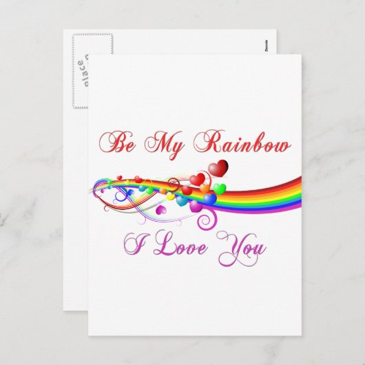 ビーマイレインボーゲイバレンタイン シーズンポストカード (正面/裏面)