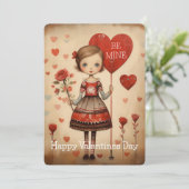 ビーマインハッピーヴァレンティーンズデイホリデーカード シーズンカード (スタンド正面)