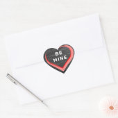 ビーマインバレンタインデー素朴ウッドピンクハート ハートシール (封筒)