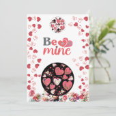 ビーマインフローラスフィアピンクハートバレンタインデー シーズンカード (スタンド正面)