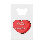 ビーマイヴァレンティネスハートキャンディスケッチ クレジットカード栓抜き (正面)