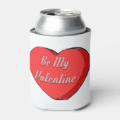 ビーマイヴァレンティネスハートキャンディスケッチ 缶クーラー (缶正面)