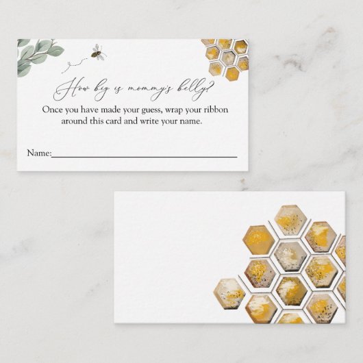 ビーママのベリーゲームカードの大きさ エンクロージャーカード (正面/裏面)