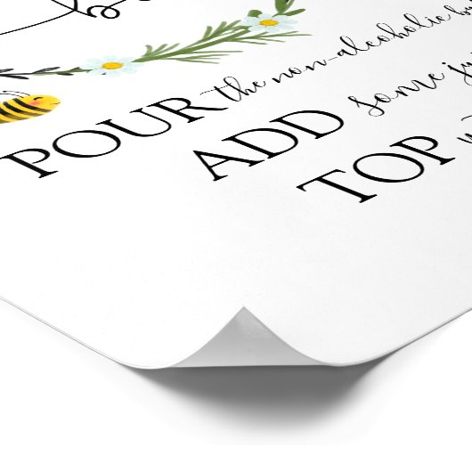 ビーマモサバー標識 ポスター (角)