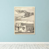 ビーマー・ビル・ハミルトン農場 キャンバスプリント (インサイチュ (ウッドフロア))