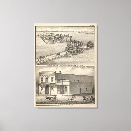 ビーマー・ビル・ハミルトン農場 キャンバスプリント (正面)