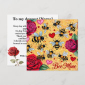 ビーミンゴールデンハニーラブフラットホリデーカード シーズンカード (正面/裏面)