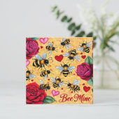 ビーミンゴールデンハニーラブフラットホリデーカード シーズンカード (スタンド正面)