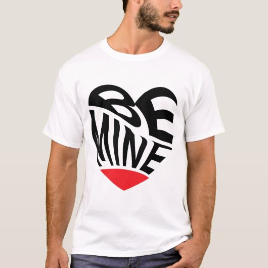 ビーミンハート文字 Tシャツ (正面)