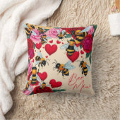 ビーミンロマンチックフローラデザイン クッション (ブランケット)