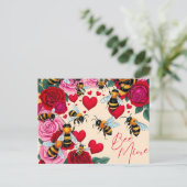 ビーミンロマンチックフローラデザイン シーズンポストカード (スタンド正面)