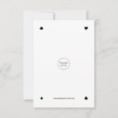 ビーミン踊りクイーンラスベガススタイルバレンタイン サンキューカード (裏面)