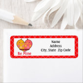 ビーミーンラブバード差出人住所ラベル ラベル (インサイチュ)