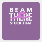 ビームが体操おもしろいデザイン スクエアシール (正面)