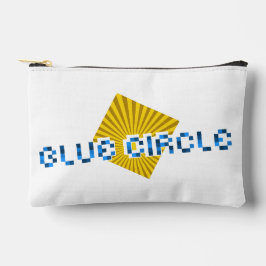 ビームと反対のピクセルの文字を持つ黄色の正方形 アクセサリーポーチ