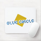 ビームと反対のピクセルの文字を持つ黄色の正方形 マウスパッド (マウス)