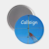 ビームアンテナ及びコールサイン マグネット (正面/裏面)
