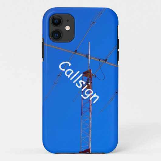 ビームアンテナ及びコールサイン Case-Mate iPhoneケース (裏面)