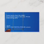 ビームアンテナ及びタワー型アマチュア無線呼出符号 名刺 (裏面)