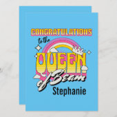 ビームカードの女王さん、おめでとう シーズンカード (正面/裏面)