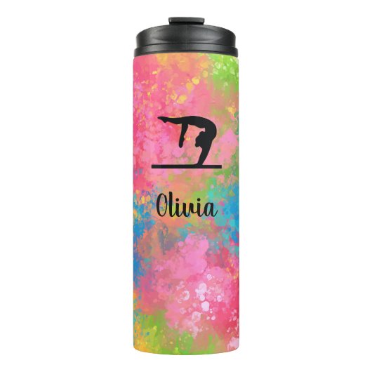 ビームスプラッシュ絵を描の体操選手 タンブラー (正面)