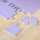 ビーム体操のクイーンパープルグラデーショングリッター ジグソーパズル (側面)