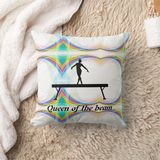 ビーム体操のパーソナライズされた女王 クッション (ブランケット)