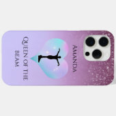 ビーム体操の紫の女王パーソナライズされた Case-Mate iPhoneケース (裏面 (横))