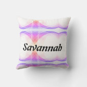 ビーム体操パステルパーソナライズされたのクイーン クッション (裏面)