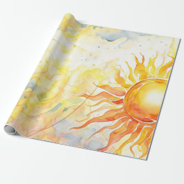 ビーム太陽のの輝度 ラッピングペーパー