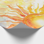 ビーム太陽のの輝度 ラッピングペーパー (角)