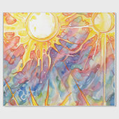 ビーム太陽の放射 ラッピングペーパー (フラット)