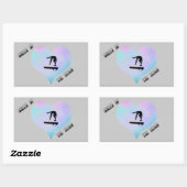 ビーム長方形体操ステッカーの女王 長方形シール (シート)