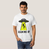 ビーム・ミー・アップ - エイリアン Tシャツ (正面フル)