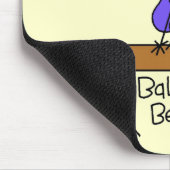 ビームTシャツおよびギフトのブロンドの女の子の体育専門家 マウスパッド (コーナー)