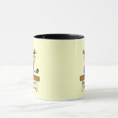 ビームTシャツおよびギフトのブロンドの女の子の体育専門家 マグカップ (中央)