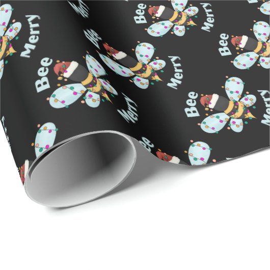 ビーメリーのまわりにクリスマス ラッピングペーパー (ロールコーナー)