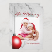 ビーメリーマーブルホリデーカード シーズンカード (正面/裏面)