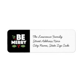 ビーメリー差出人住所ラベル、クリスマスカード ラベル