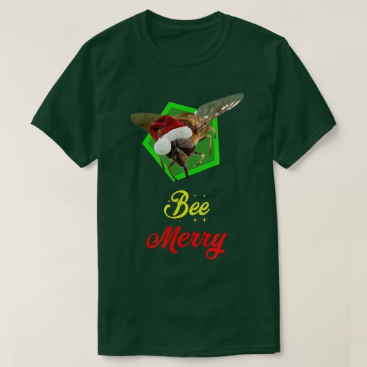 ビーメリー・ザ・クリス忙し・ビー Tシャツ (デザイン正面)