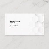 ビーモダンとハニカムウォーターマークホワイト 名刺 (裏面)