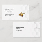 ビーモダンとハニカムウォーターマークホワイト 名刺 (正面/裏面)